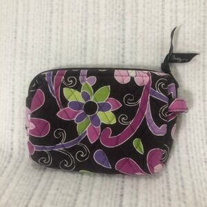 Vera Bradley Coin Purse Floral Quilted Zip Pouch‎ Wallet Small